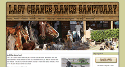 Desktop Screenshot of lastchanceranchsanctuary.org